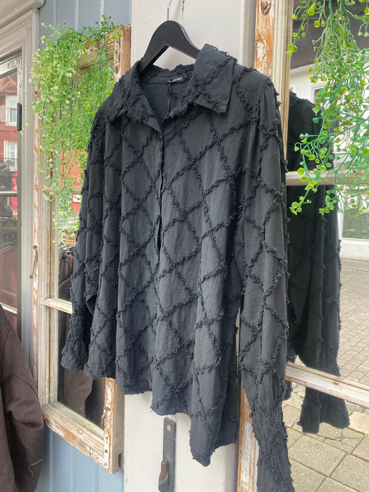 Svart Bomull skjorte