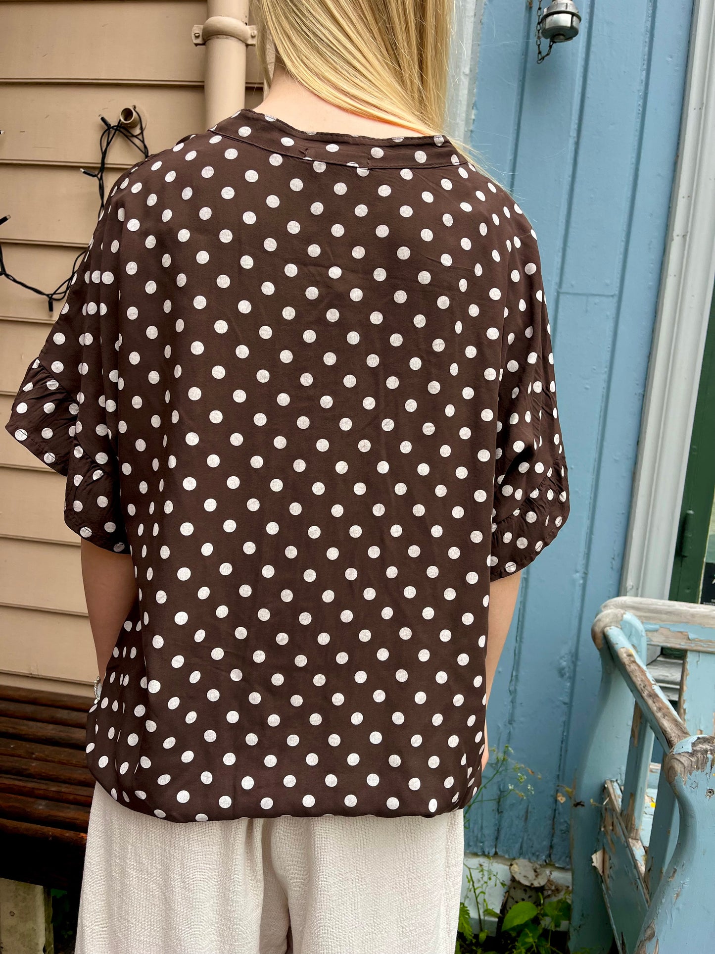Viskose dott blouse