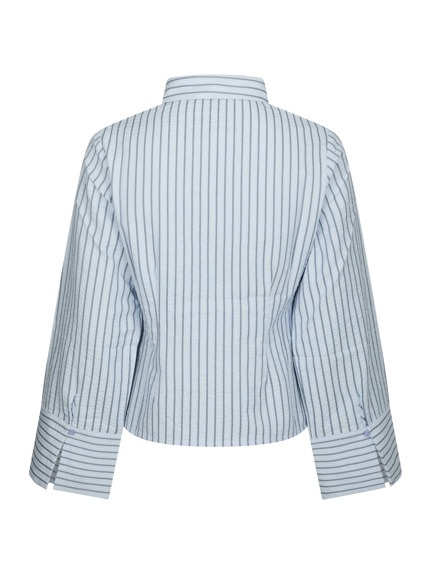 Rosa striped crepe shirt