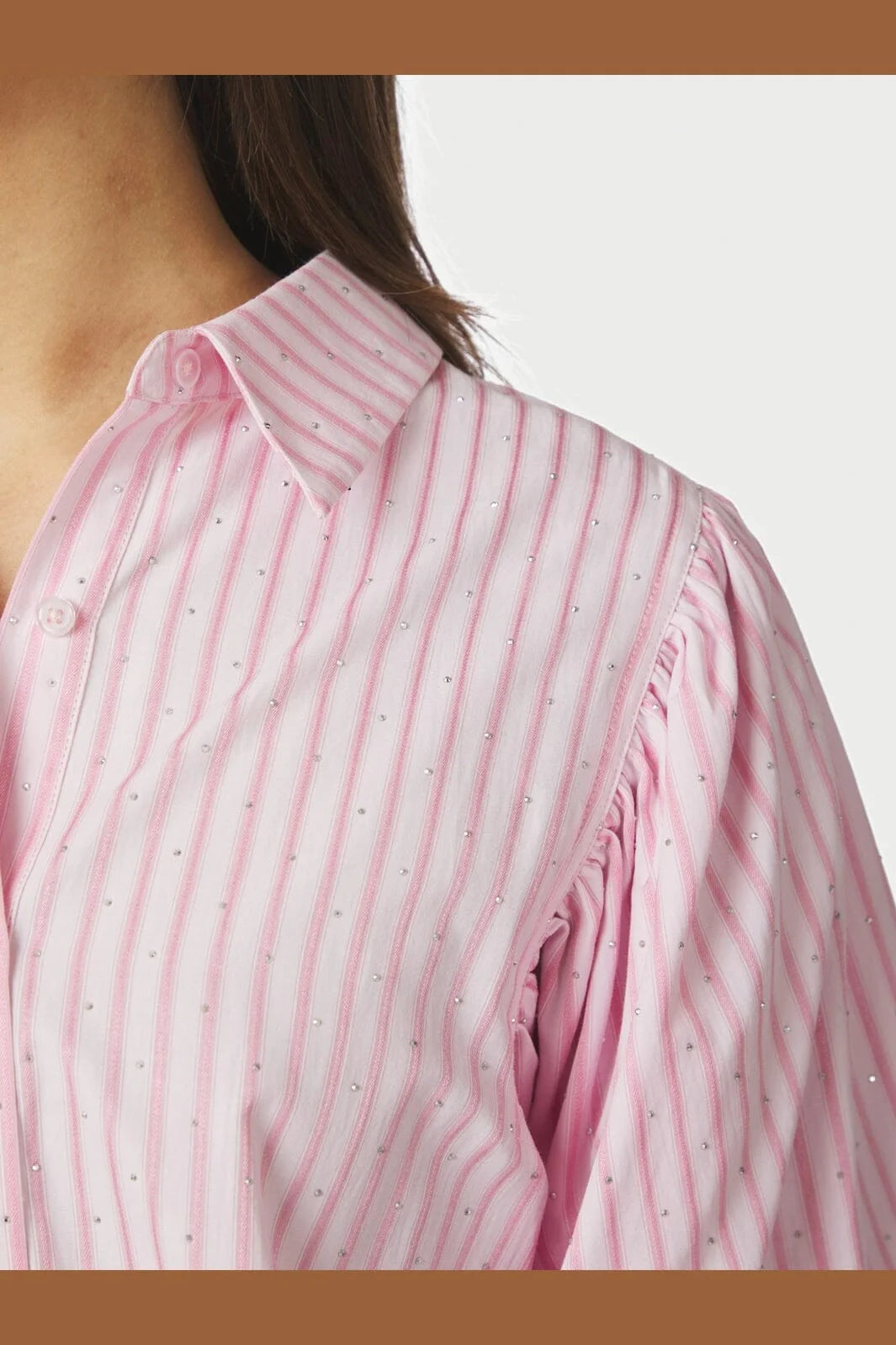 Etta Soft Stripe Stone shirt
