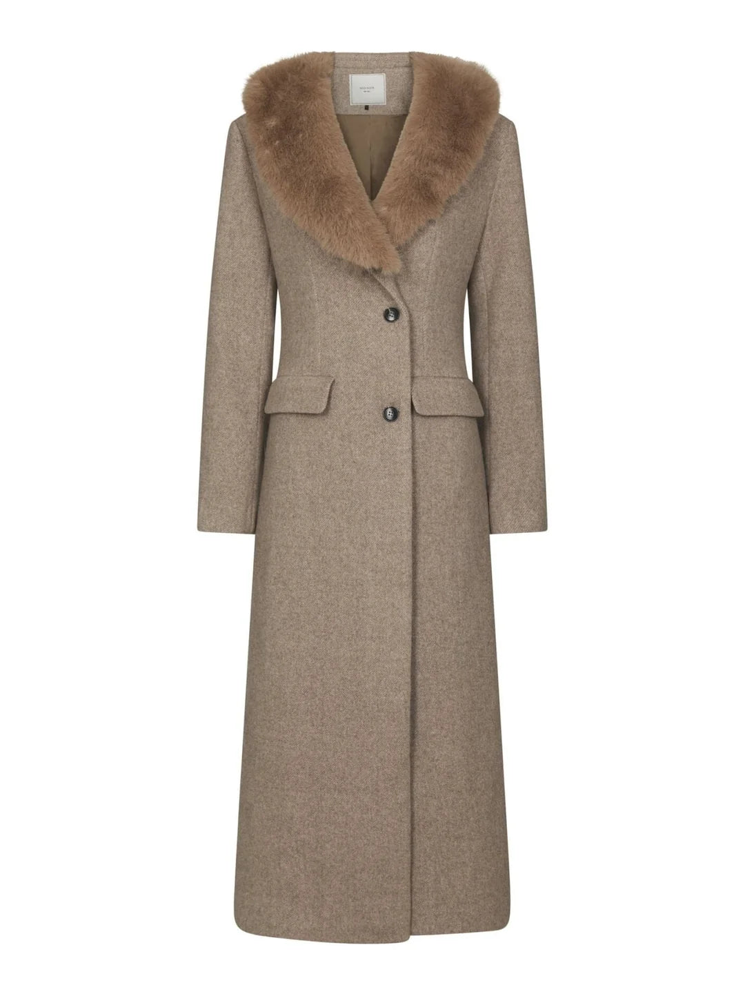 Corina Herringbone Twill Coat