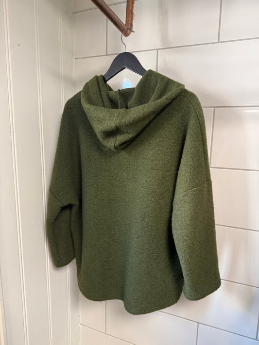 Heavy wool jacket - Grønn