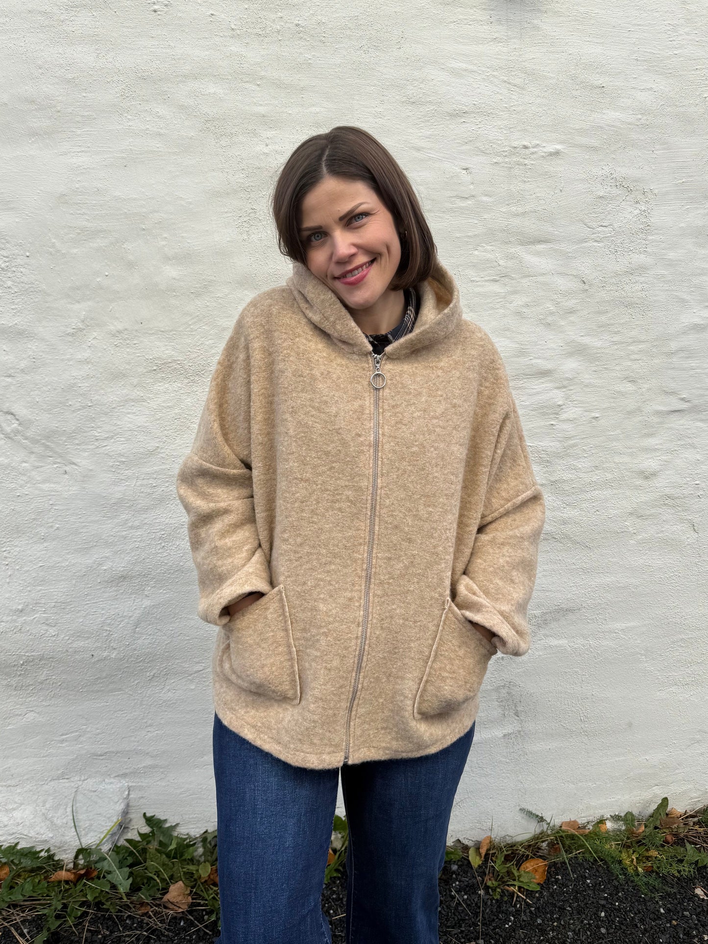 Heavy wool jacket - Beige