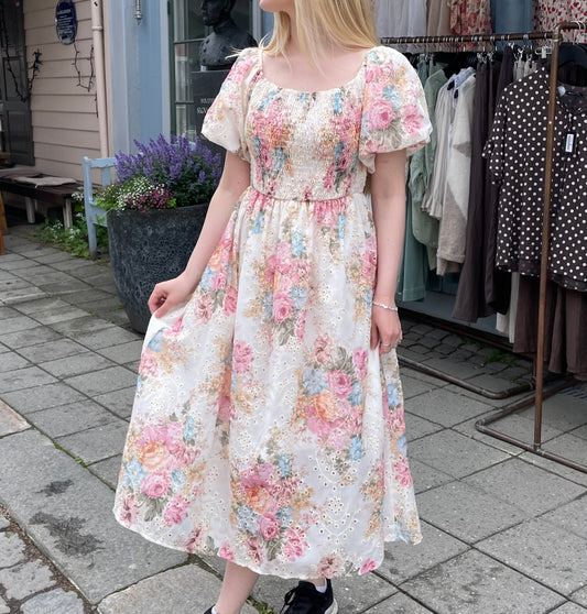 Flower Smock Romantic Dress