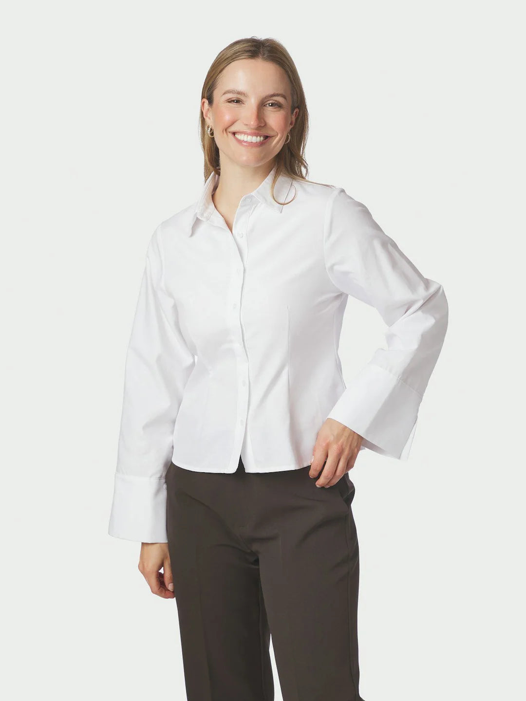 Rosa Oxford Shirt - hvit