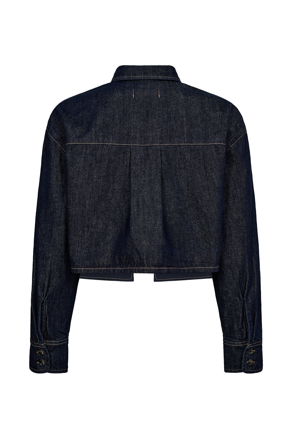 Brooke cropped detail denim Shirt