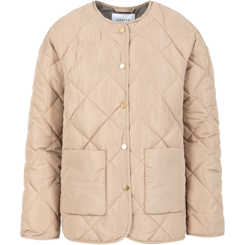 Asta quilted loose jacket - Sand