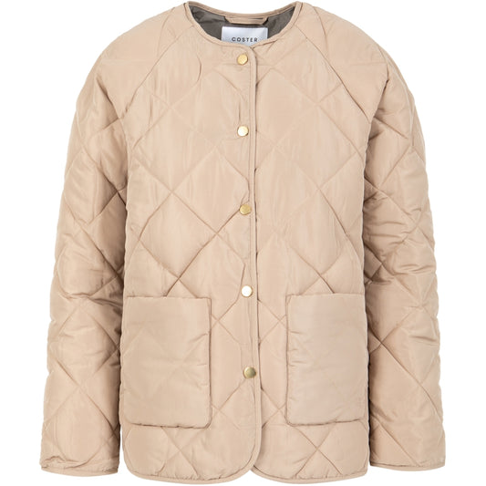 Asta quilted loose jacket - Sand