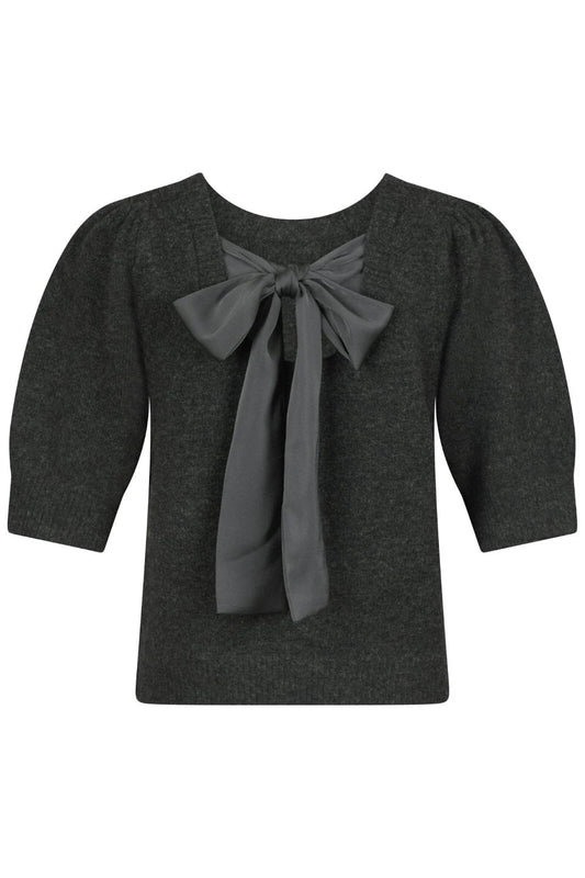 Martha bow knit tee