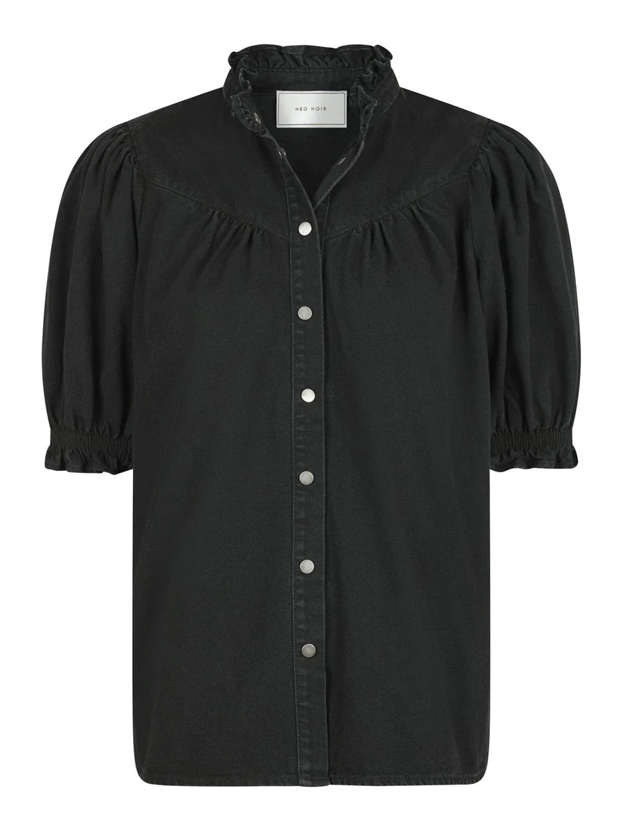 Avalon denim shirt black