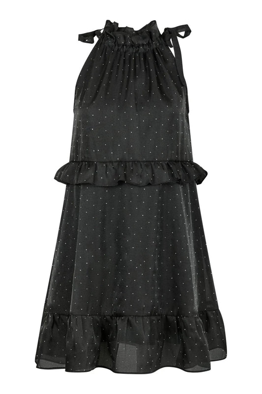 RIDA BEDAZZLED DRESS BLACK