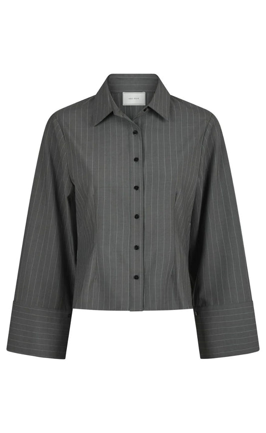 NEO NOIR ROSA PINSTRIPE SHIRT