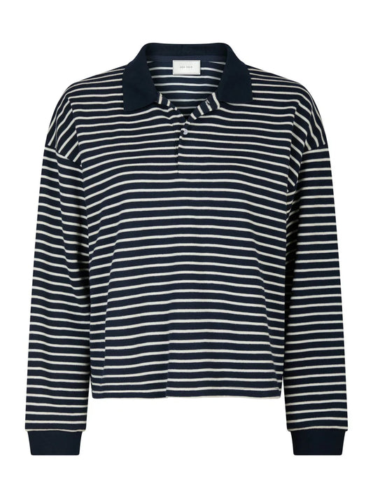 Sara stripe Blouse Navy