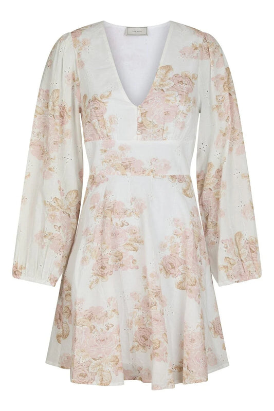 Milly emb rose dress dusty pink