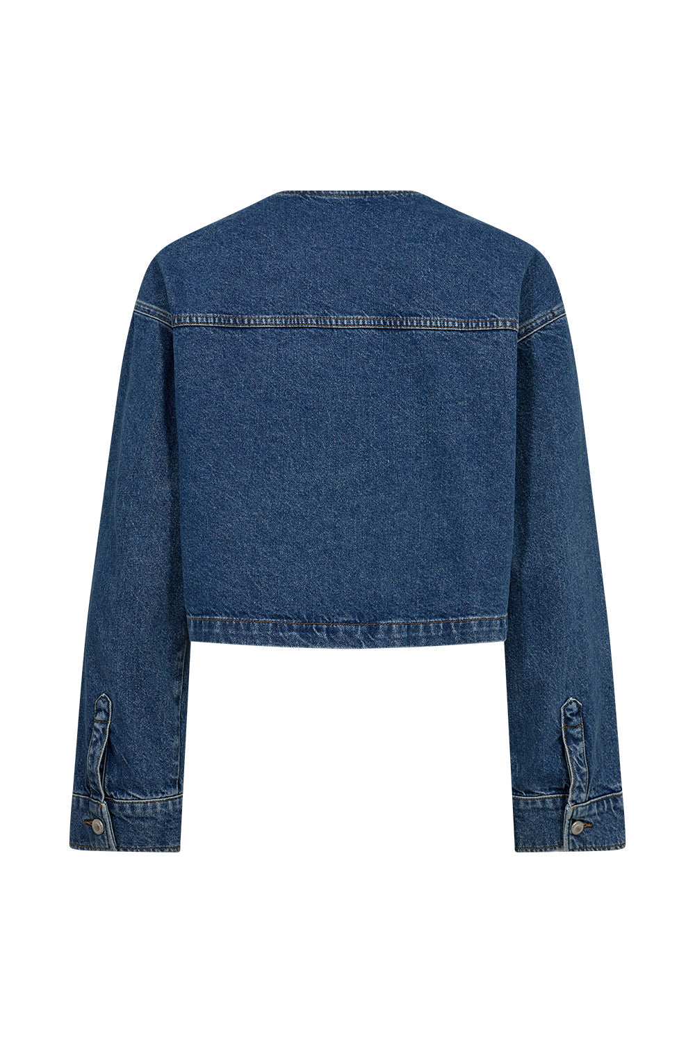 Heaven Collarless drop jacket wash