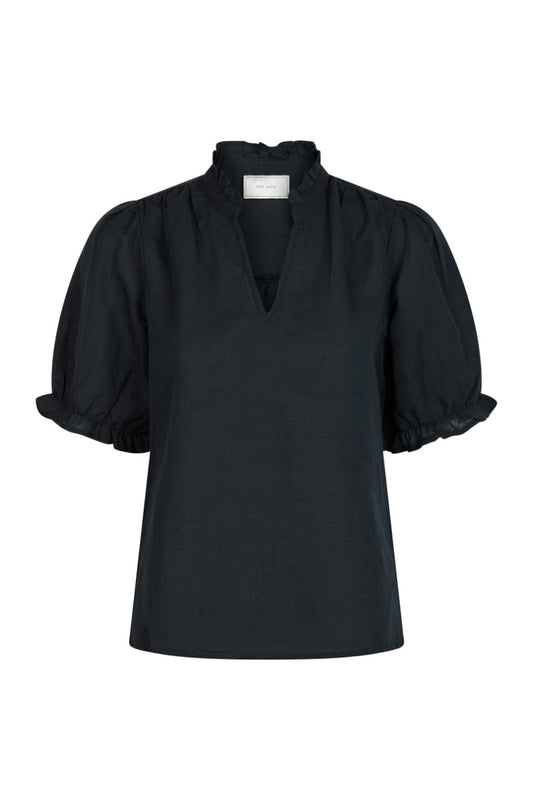 Odesa linen blouse navy