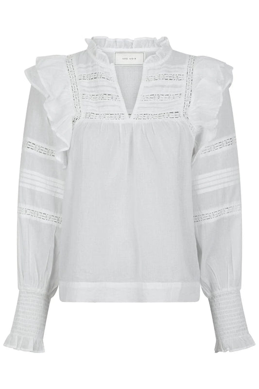 Mauri Voile blouse white
