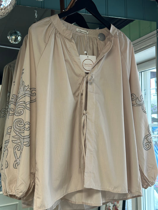 Abbies blouse beige