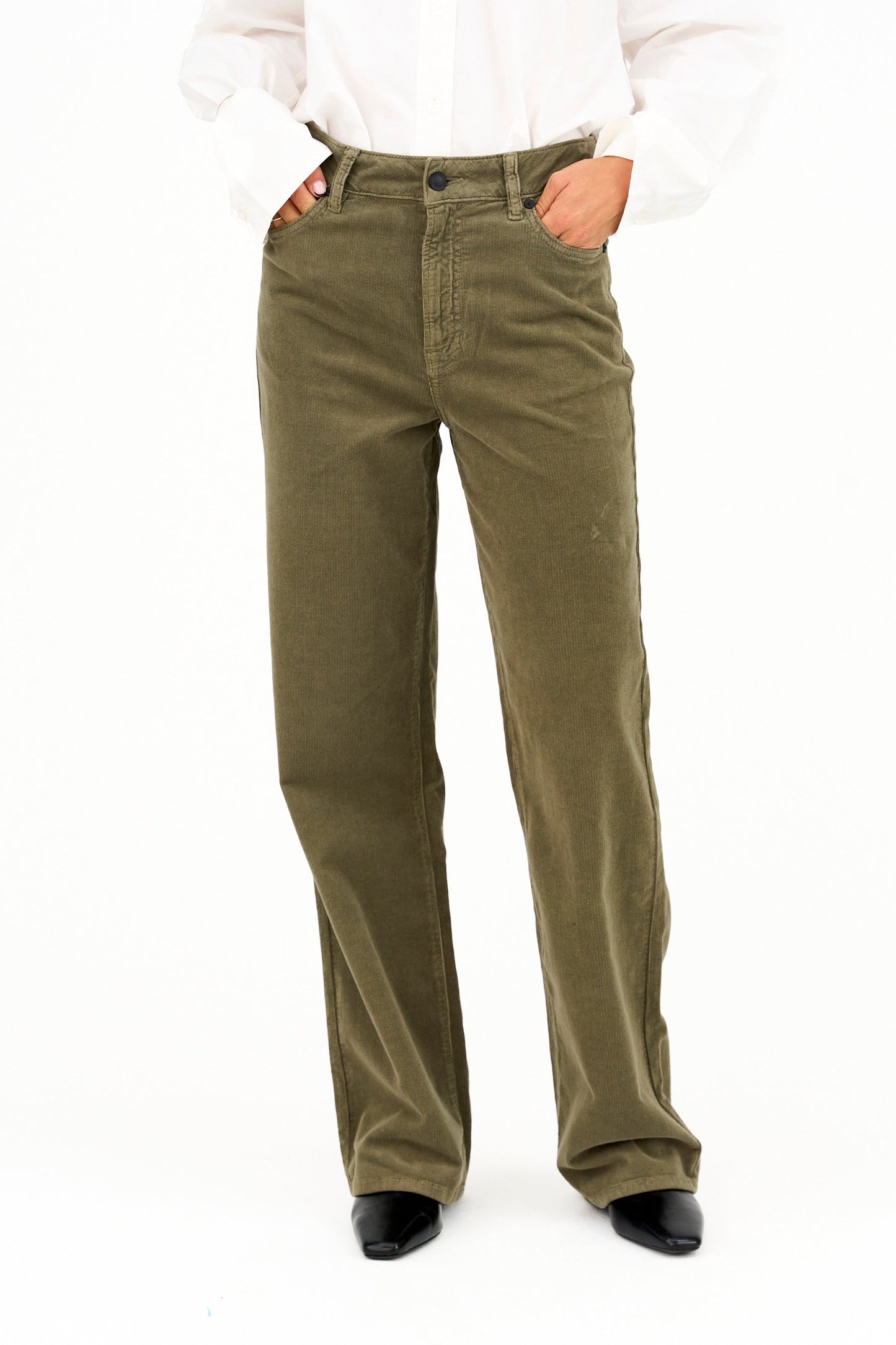 Mia Jeans Baby Cord - Grønn