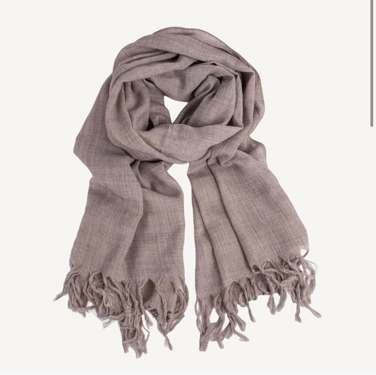Scarves, Wool 100x200 Brown