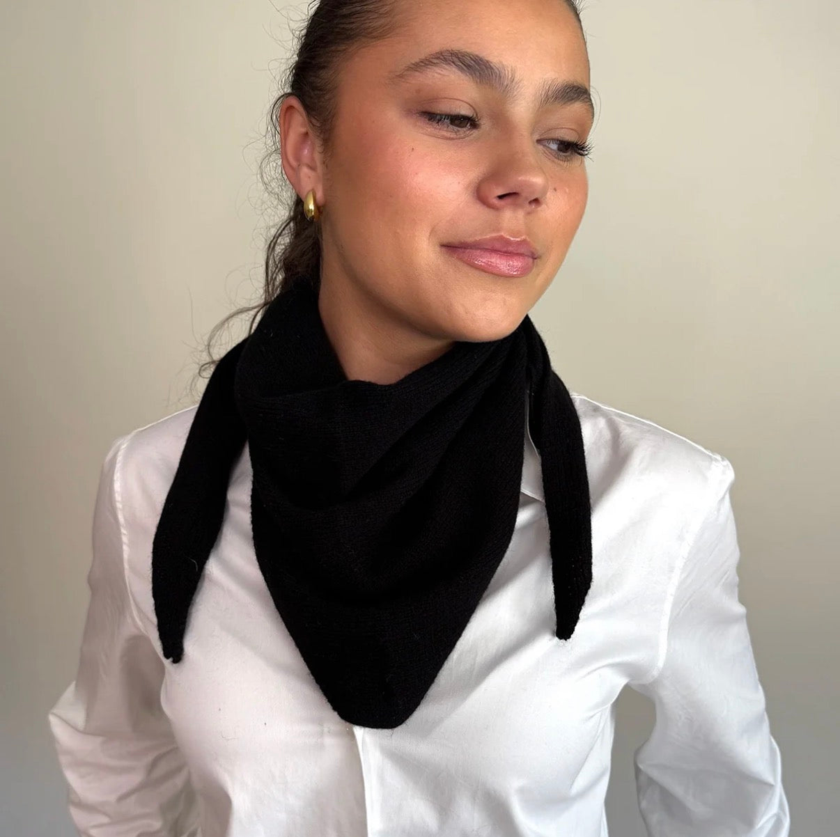 Scarves, triangular 110x37 Wool black