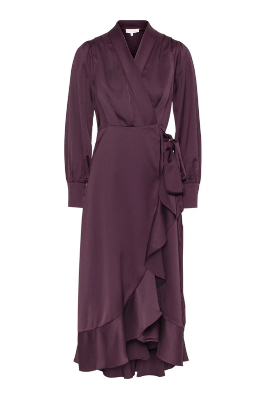 Iza midi dress Burgundy