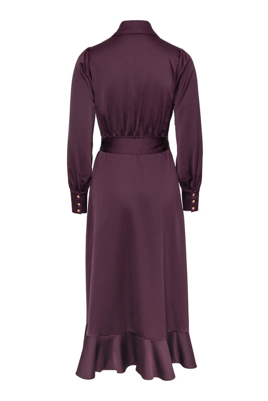 Iza midi dress Burgundy