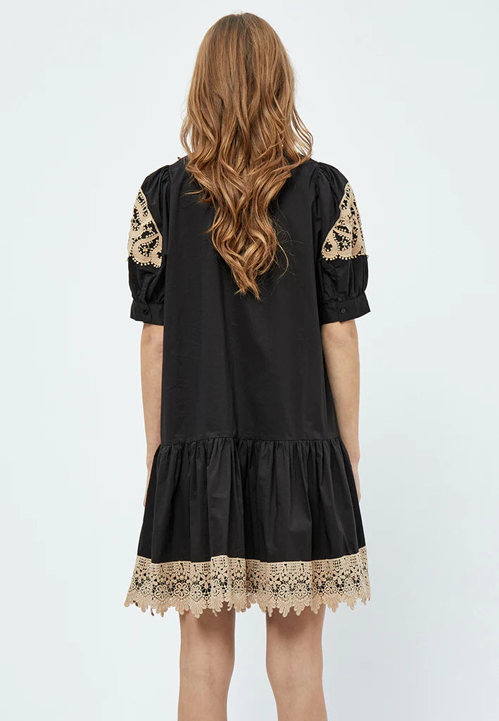 Pernille Short Dress - Black
