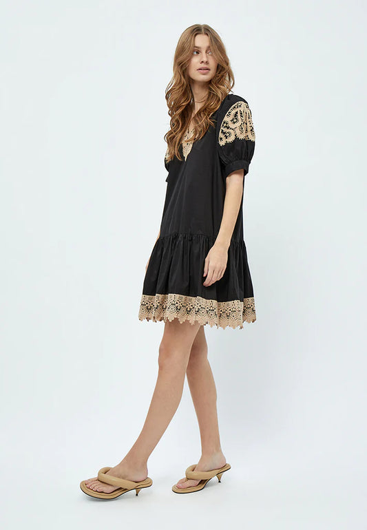 Pernille Short Dress - Black
