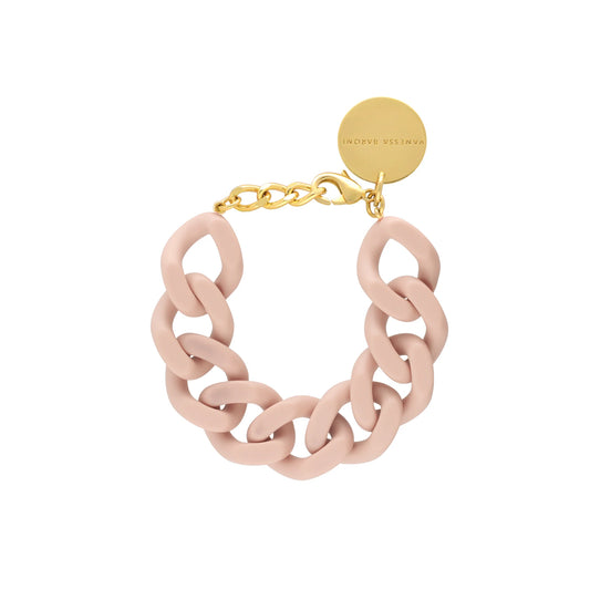 Flat Chain Bracelet-Baby Rose