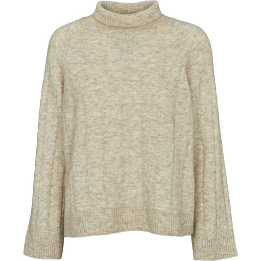 Claudia High Neck-Natural Mel.
