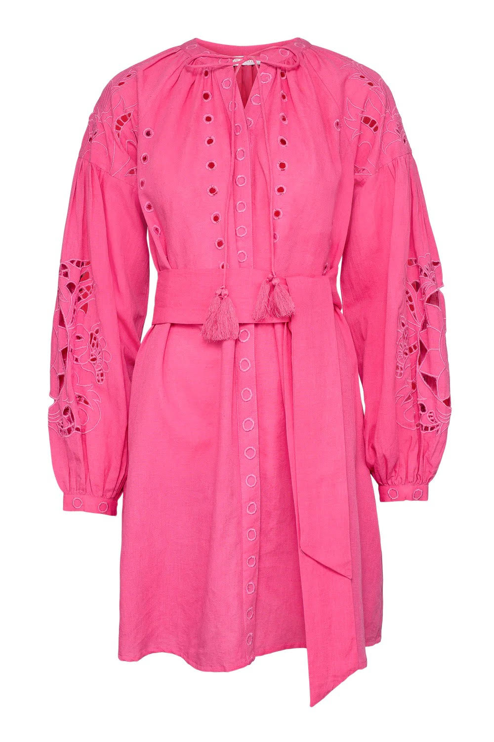 Delphine Mini Dress-Lipstick Pink