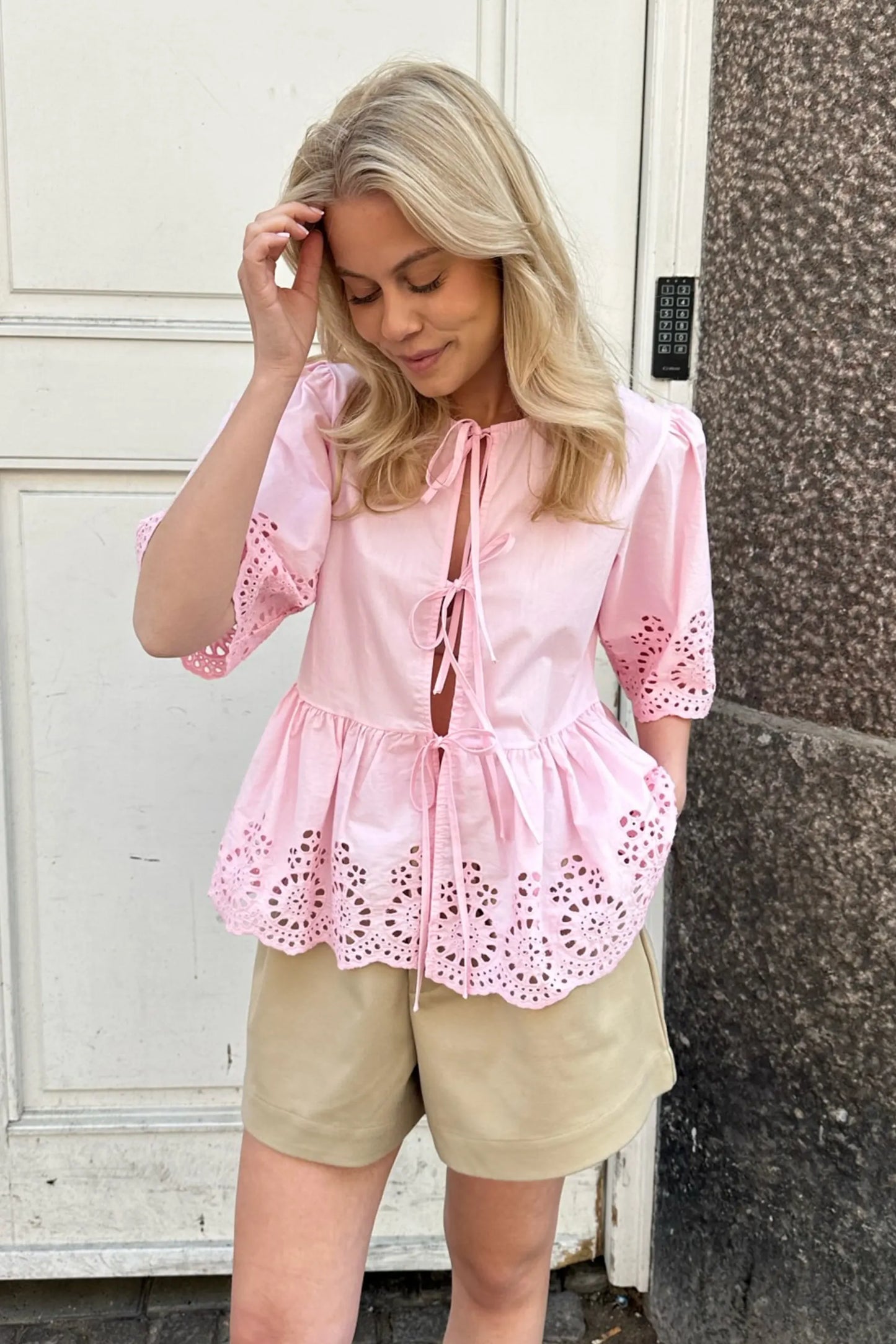 Lula Top-Light Pink Embroidery